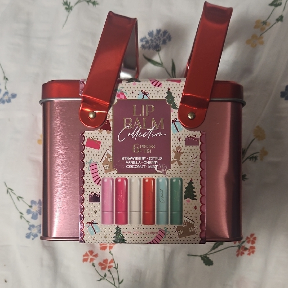 Lip Balm Collection in Red Tin
